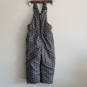 Pink Platinum Little girls Snow Pants Black and White Size 4